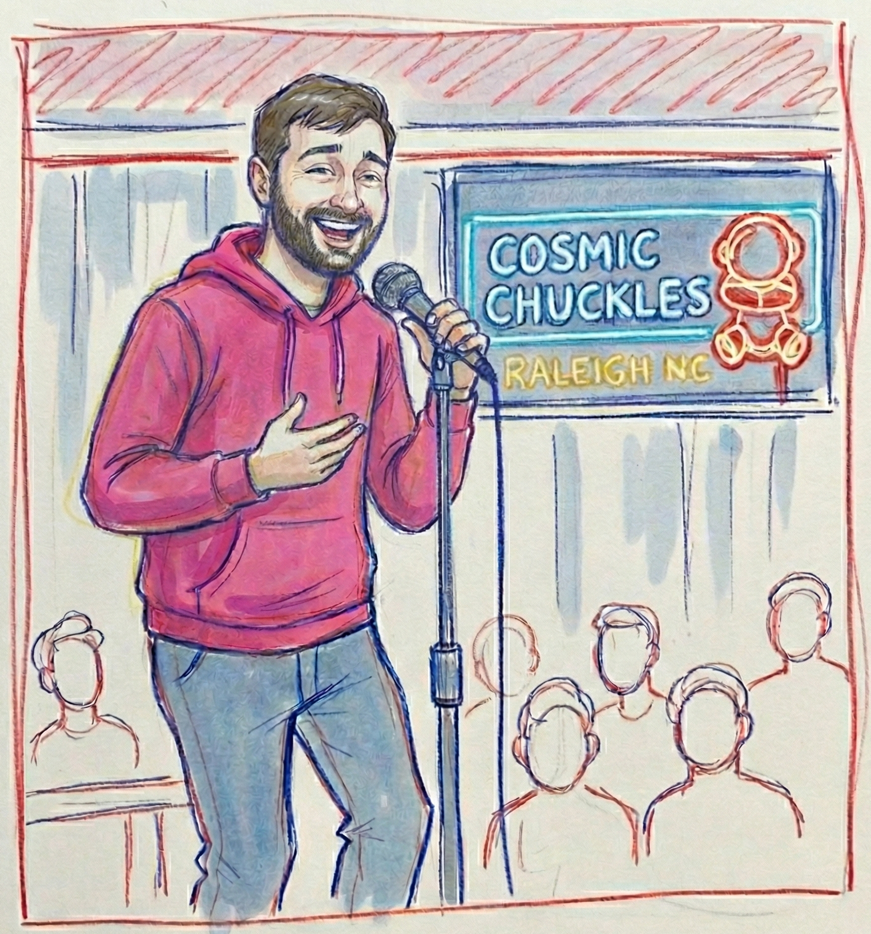 Collin Brown on stage
